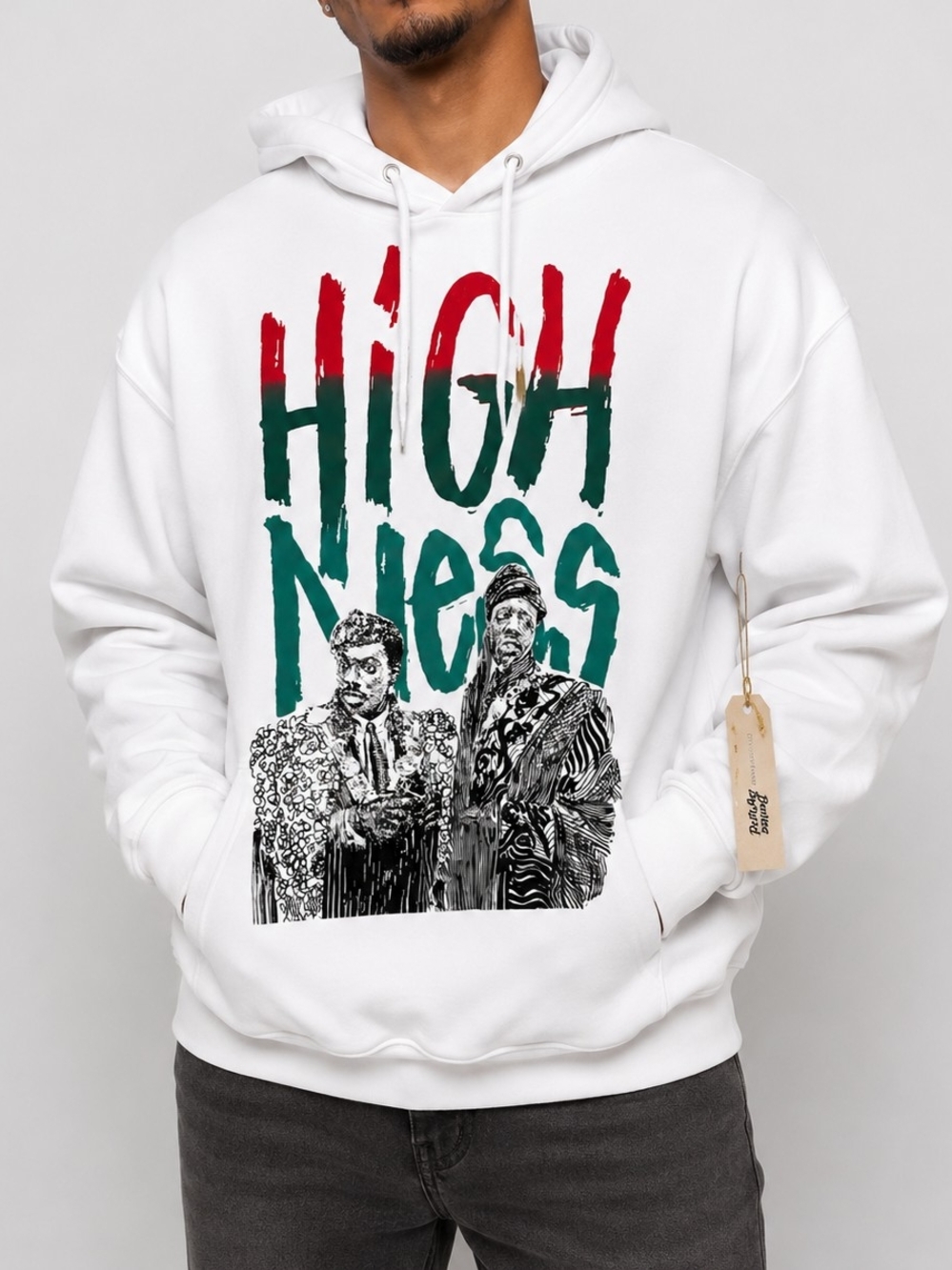 Bricks & Butter “HIGH N...” Graphic Hoodie – XL